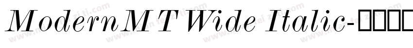 ModernMT Wide Italic字体转换